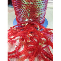 SEQUINS - 6 MM  - RED
