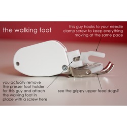 Calcador de Acolchoar - Walking Foot COM GUIA