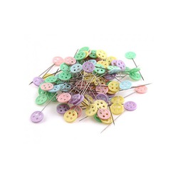 BUTTON QUILTING straight pins 