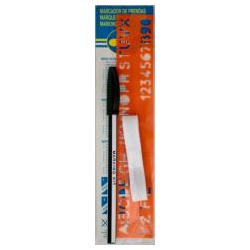 Clothes marking pen kit WITH RULER