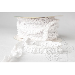 WHITE COTTON LACE WITH ELASTICITY 