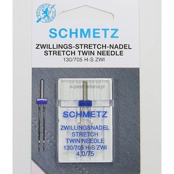 Schmetz double Needle D705 H ZWI 4.0/75 FOR JERSEY / LYCRA