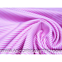 LYCRA - Stripes - Pink