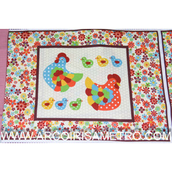 FABRIC WITH CHICKEN PANEL 