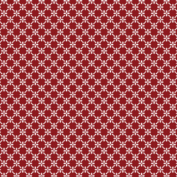 FABRICART - FLOWER FENCE RED 900202