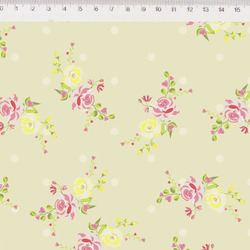 YELLOW WITH ROSES FABRIC - CP002C03