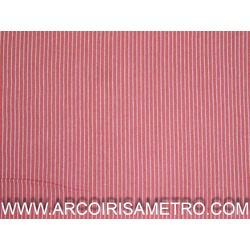 RUSTIC COTTON - STRIPES - RED