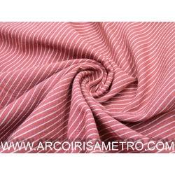 RUSTIC COTTON - STRIPES - RED