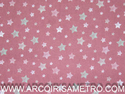 Poplin bunny - Stars on pink 7005