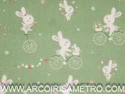 Poplin bunny - Coelhinhos e bicicletas 7006