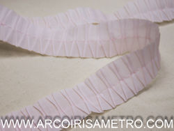 PLEATED RIBBON - PINK AND BLUE