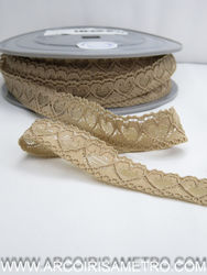 ELASTIC LACE WITH HEARTS FOR LINGERIE 