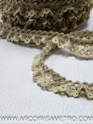 Ruffled lace - Light Brown