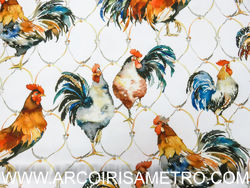 Stain-proof fabric - Roosters