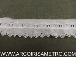 WAVY EMBROIDERES LACE - 40mm