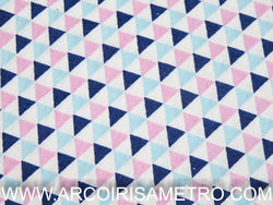 Triângulos - azul e rosa