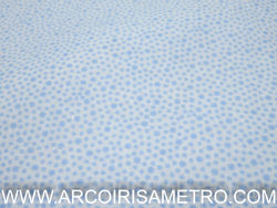 Fine cotton sheeting - blue dots 