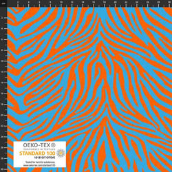 STOF - Wild text - zebra azul/ laranja