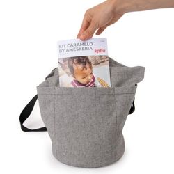Katia - Round Tote bag for kntting and crochet projects