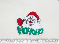 Christmas emblem - Santa Claus hohoho