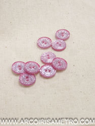 Glitter button 11mm - Pink