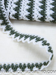 Cotton lace - dusty green