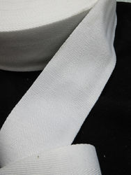 50mm cotton strap - white