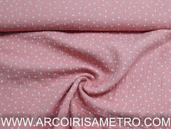 Dotted muslin - Dusty pink