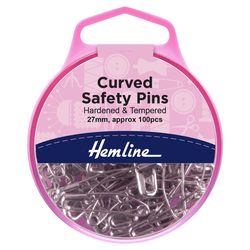 Hemline - Curve safety pins 27mm