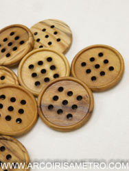 Cross stitch wooden button
