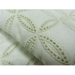 EMBROIDERED LINON - DOUBLE WEDDING RING