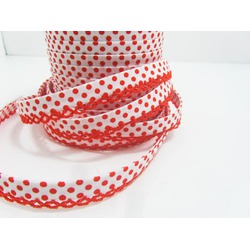 Bias tape with picot - laranja