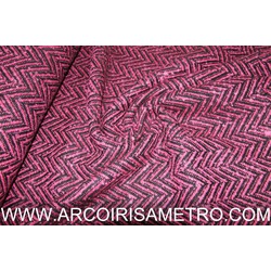 WOOL TWEED - PINK N BLACK
