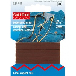 CORDÃO DE PELE - IMITAÇÃO - CASTANHO