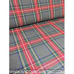 SCOTISH KILT FABRIC - DARK GREY 