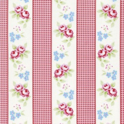 TANYA WHELAN - RAMBLING ROSE - Gingham Ticking - PWTW132 RED