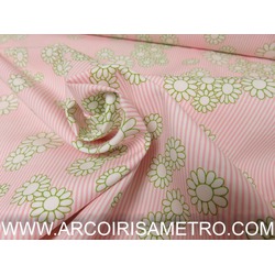 DAISY FLOWER - PINK AND GREEN