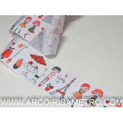 PARIS GROSGRAIN RIBBON - 48 MM - REF 6629