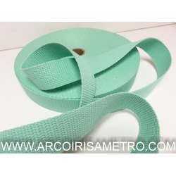 PERCINTA DE ALGODÃO PARA ALÇAS DE MALAS - VERDE AGUA