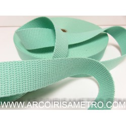 PERCINTA DE ALGODÃO PARA ALÇAS DE MALAS - VERDE AGUA