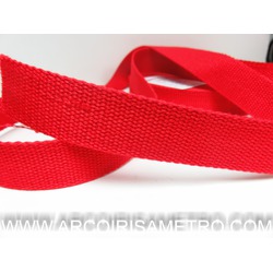 PERCINTA DE ALGODÃO PARA ALÇAS DE MALAS - VERMELHO