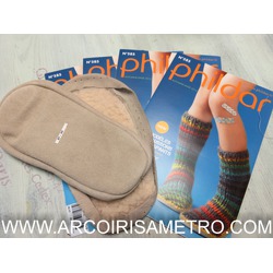 SOLA EM CAMURÇA PARA PANTUFA PHILDAR - JOVEN - ADULTO