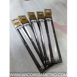 CONJUNTO DE 5 AGULHAS DE TRICO -  20CM da ADDI