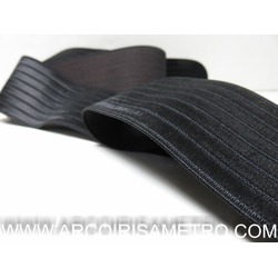 ELASTICO LARGO  PRETO - 6 CM 