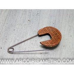 KINGPIN SHAWL PIN - BASKET WEAVE