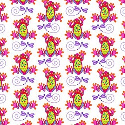 CALYPSO GOLDFISH WITH FROGS WHITE