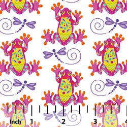 CALYPSO GOLDFISH WITH FROGS WHITE