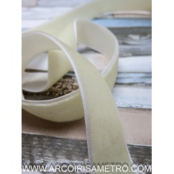 OFF WHITE Velvet Ribbon 16 mm wide