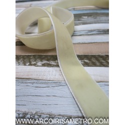 OFF WHITE Velvet Ribbon 16 mm wide