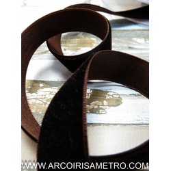 BROWN Velvet Ribbon 16 mm wide